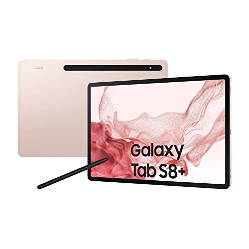 SAMSUNG Galaxy Tab S8+ 12.4 Inch 128 GB 5G Android Tablet Pink